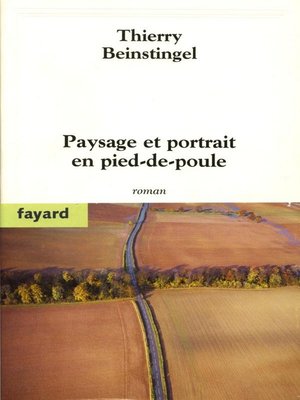 cover image of Paysage et portrait en pied-de-poule